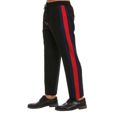 pantaloni gucci con bande laterali|Pantaloni Eleganti Uomo .